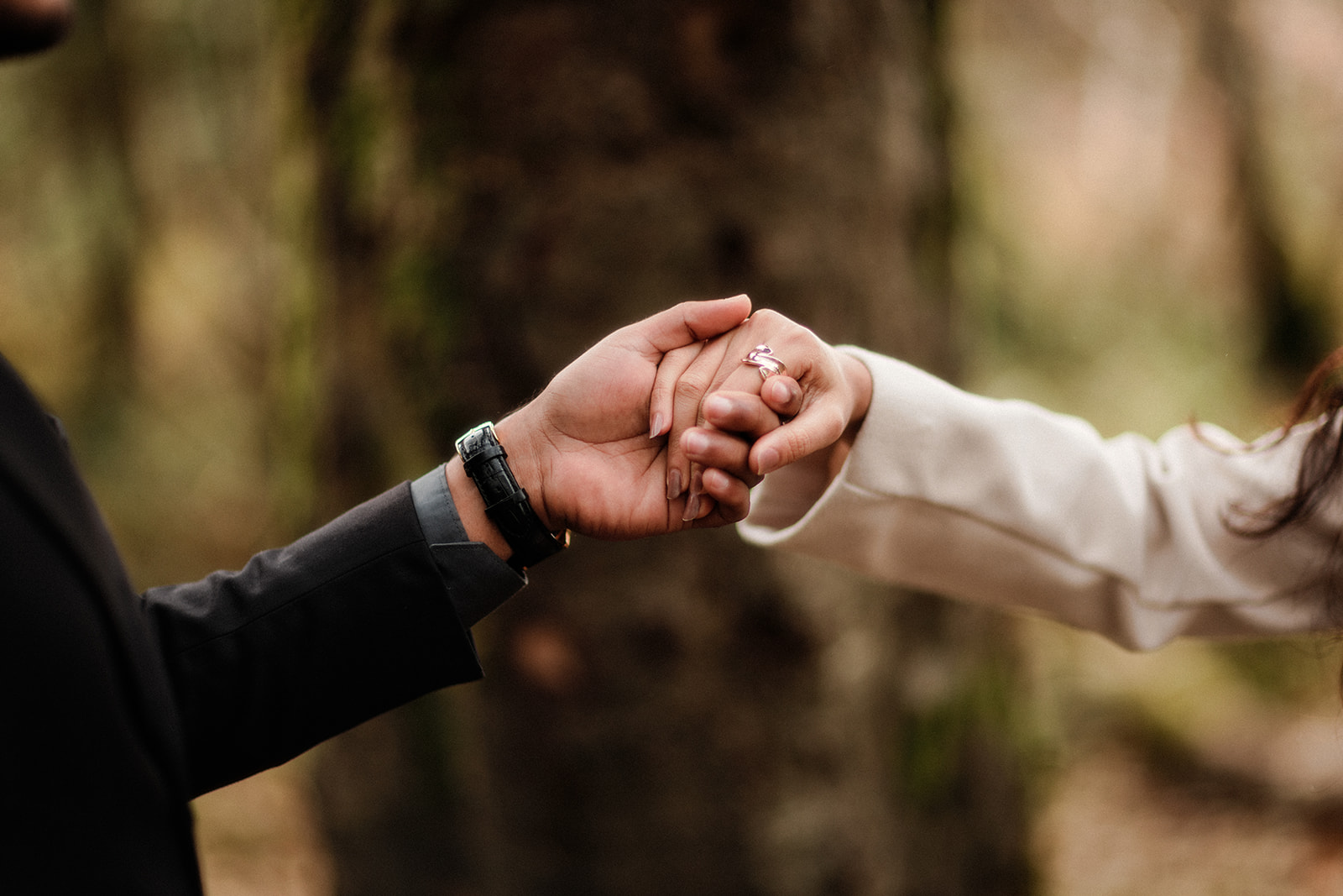 a wedding photographer in Dublin captures a private moment between the bride and groom
